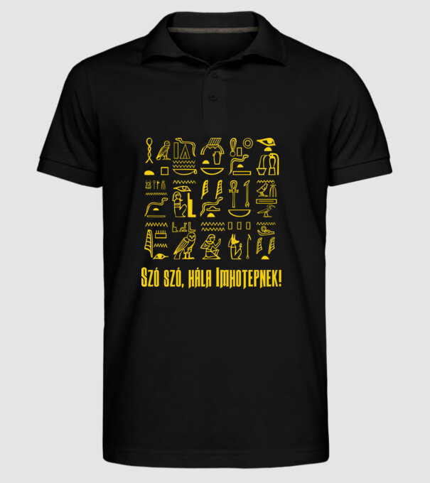  minta fekete pólón
