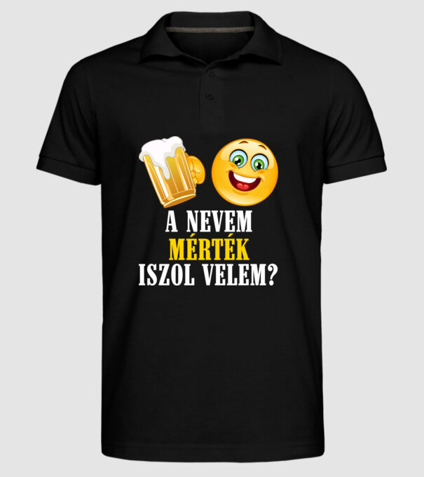 minta fekete pólón