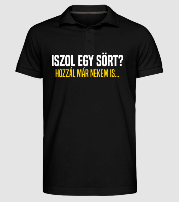  minta fekete pólón