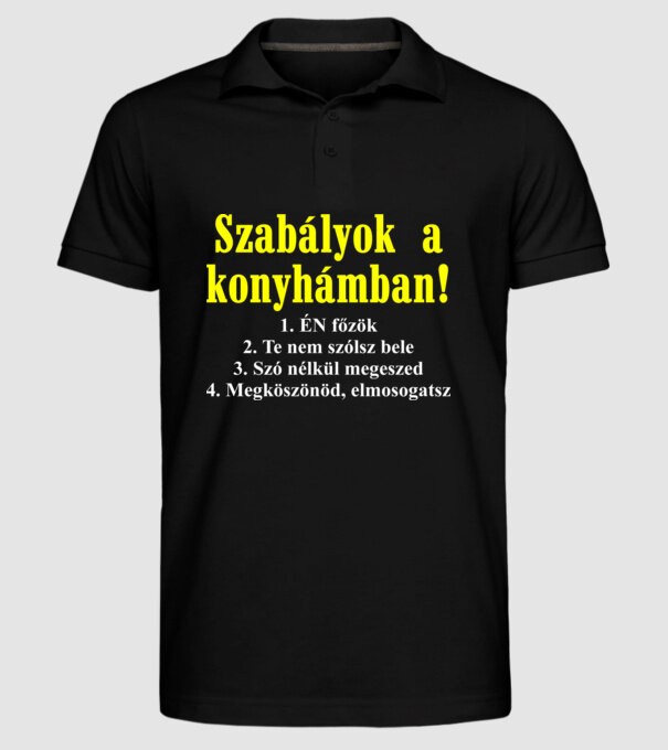  minta fekete pólón