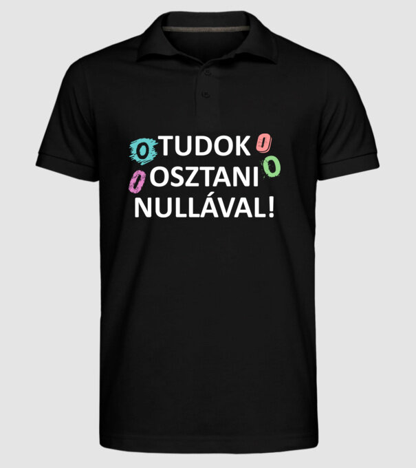  minta fekete pólón
