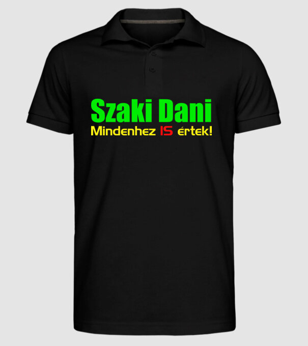  minta fekete pólón