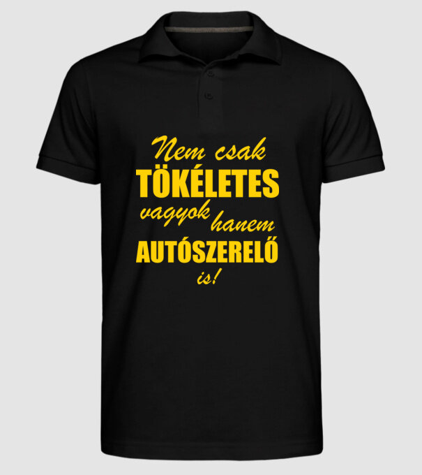  minta fekete pólón