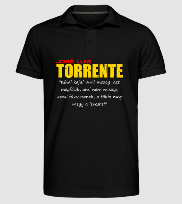  minta fekete pólón