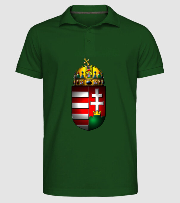  minta sötétzöld pólón