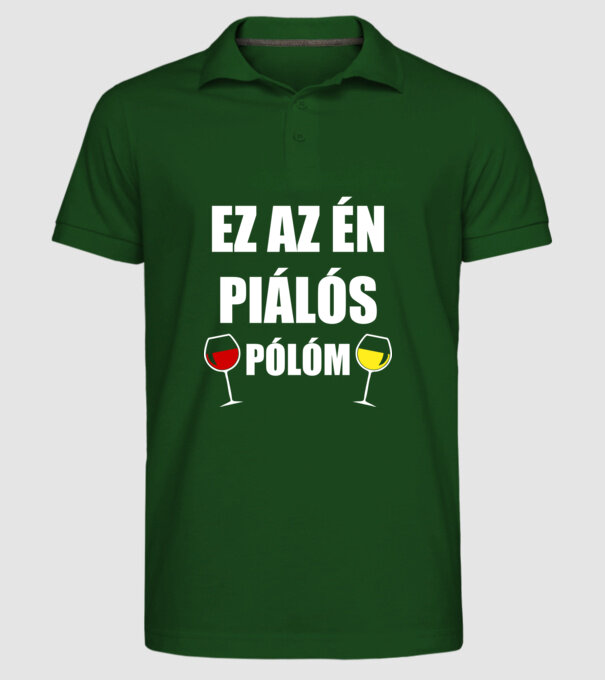  minta sötétzöld pólón