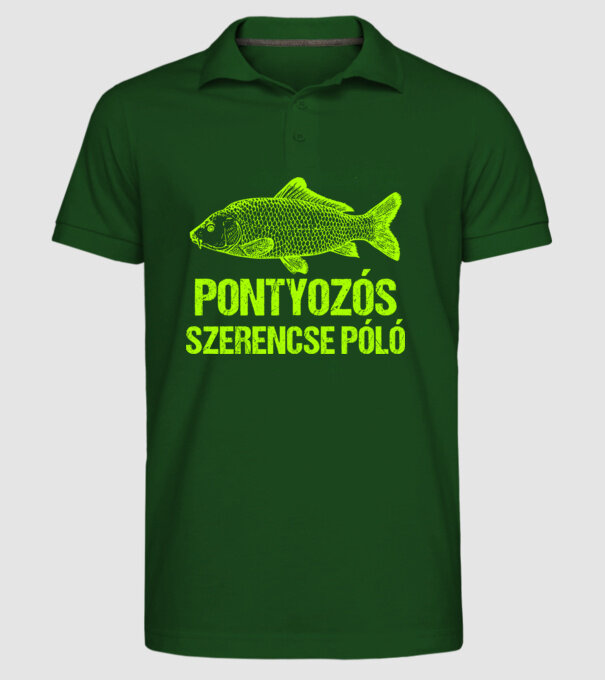  minta sötétzöld pólón