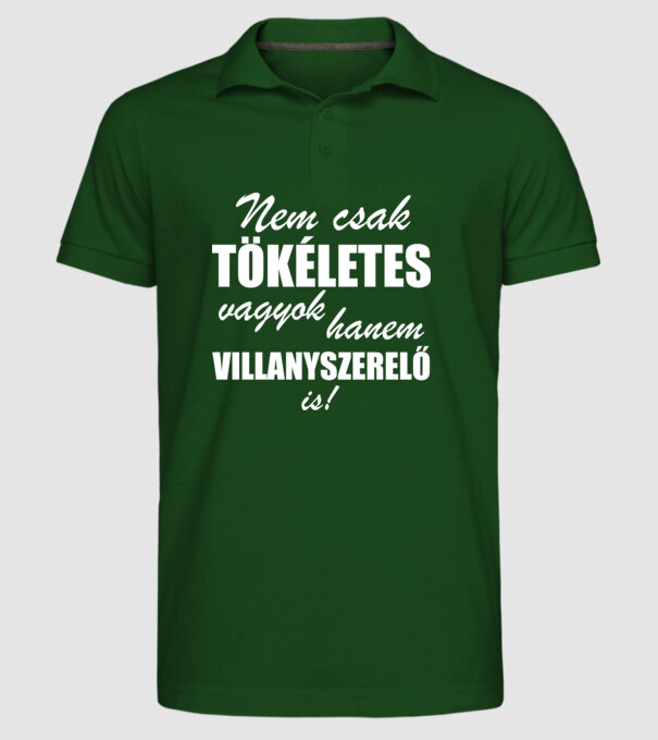  minta sötétzöld pólón