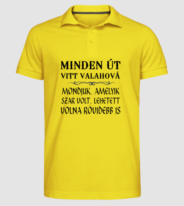  minta sárga pólón
