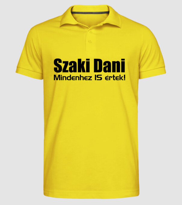  minta sárga pólón
