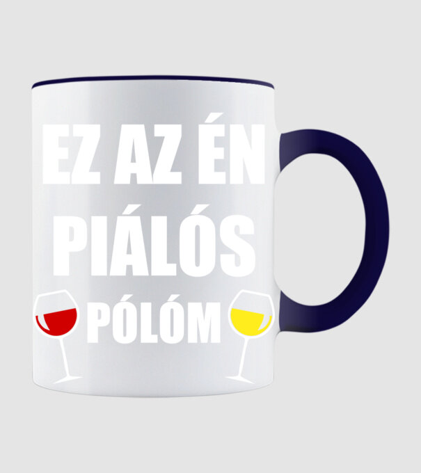  minta sötétkék pólón