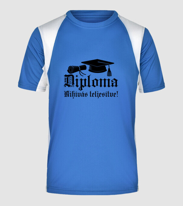  minta királykék pólón