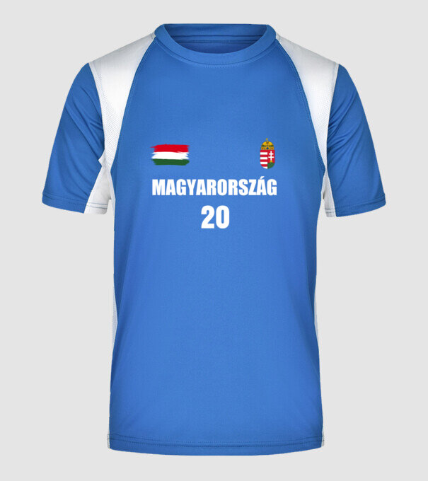  minta királykék pólón