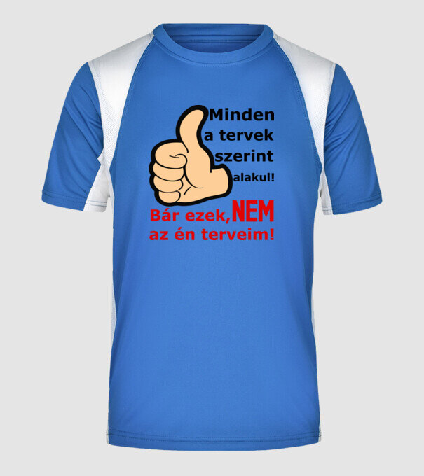  minta királykék pólón