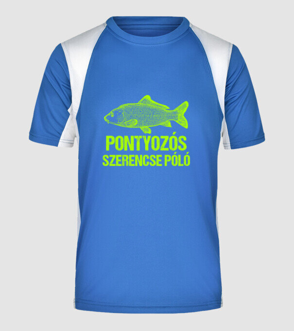  minta királykék pólón