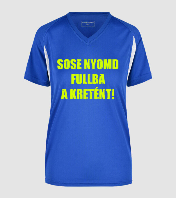  minta királykék pólón