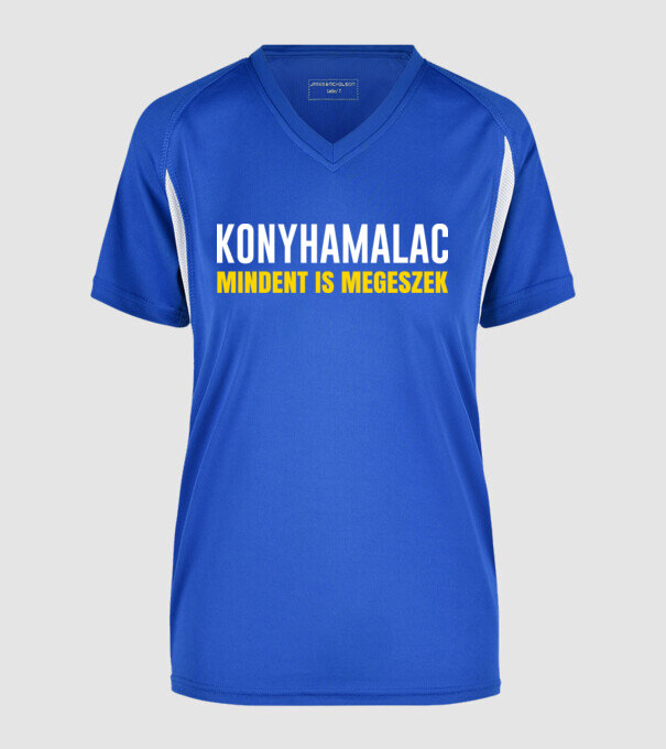  minta királykék pólón