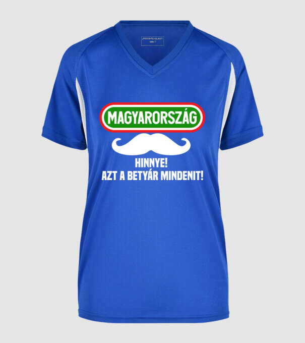  minta királykék pólón