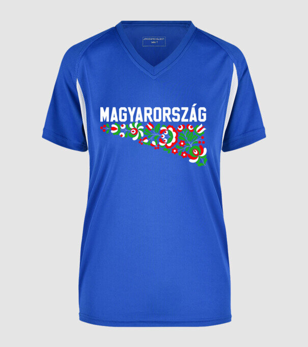  minta királykék pólón