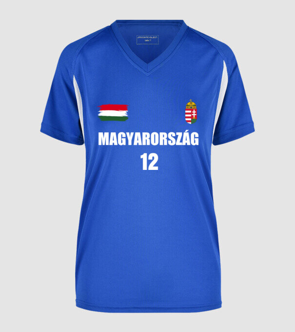  minta királykék pólón