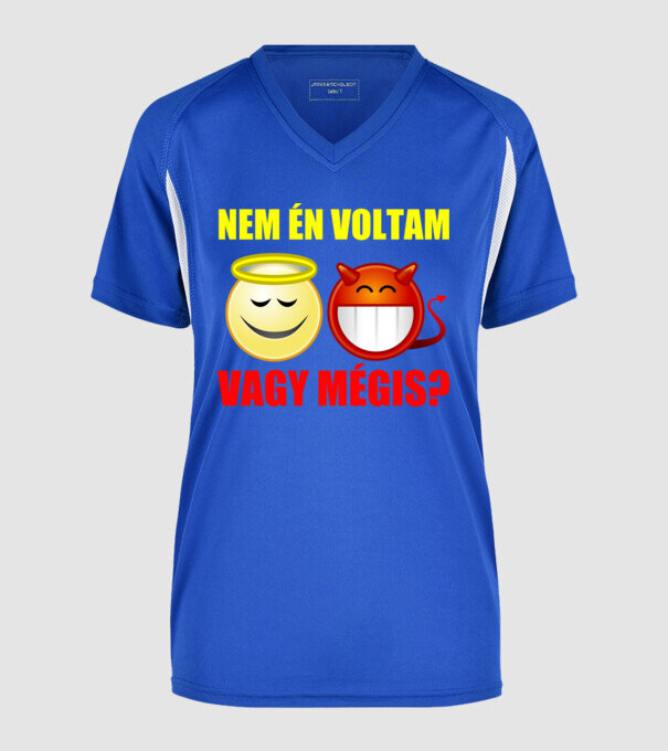  minta királykék pólón