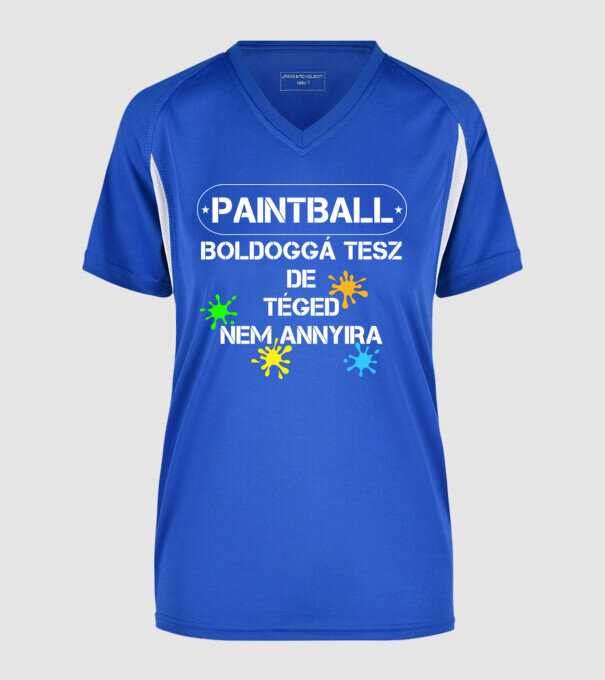  minta királykék pólón